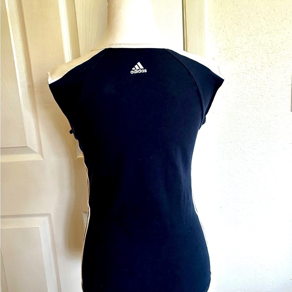 Adidas FIU Women's Navy Cotton Short Sleeve Tee - Picture 4 of 4